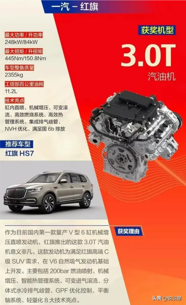 红旗的3.0T是来自奥迪上一代的3.0T机械增压发动机么？